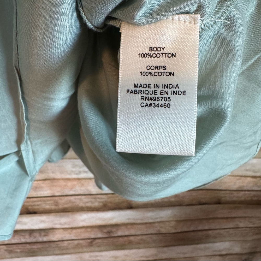 Rebecca Taylor Mint Green 100% Cotton Belted Shift Dress Size Small - Picture 5 of 8